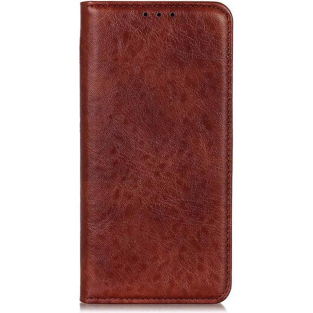 MU Classic Litchi V Leder Bookcover Series (Honor V30 Pro), Smartphone Hülle, Braun