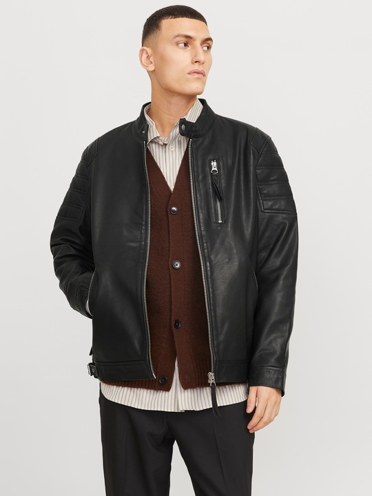 Actual product image Jack & Jones Jprleather Racer Jacket Styd Aw24 (XXL)