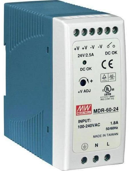 MeanWell DIN-Schienennetzgerät 60 W, 24 V