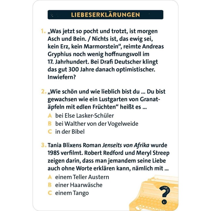 Produktbild Classic Quiz Literatur (Deutsch)