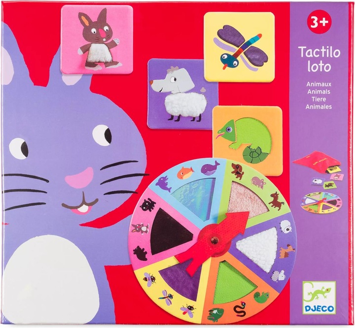 Produktbild Djeco Lernspiel Tactilo loto (Englisch, Deutsch, Französisch, Italienisch)