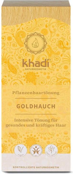 Produktbild Khadi Pflanzenfarbe Goldhauch - Blond bis Kupfer - Teinture aux Plantes plaquette d'or (Golden Hint)