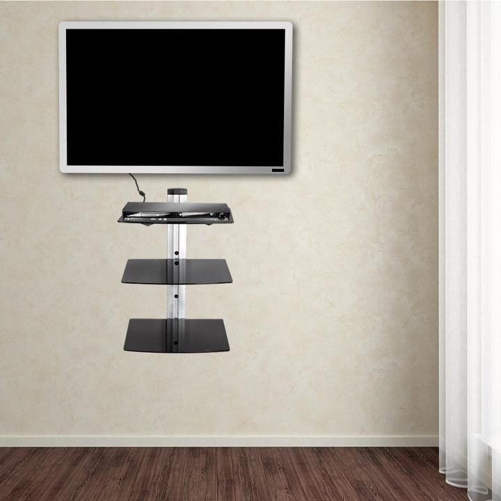 Produktbild tectake Wandregal (80 x 42 x 33 cm)
