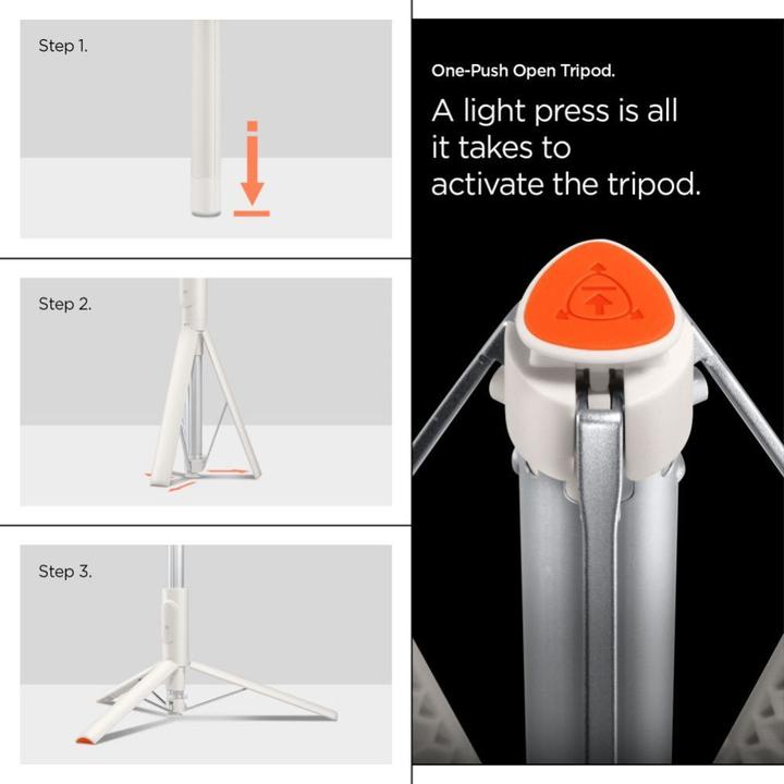 Produktbild Spigen Selfiestick S541W Bluetooth Tripod beżowy