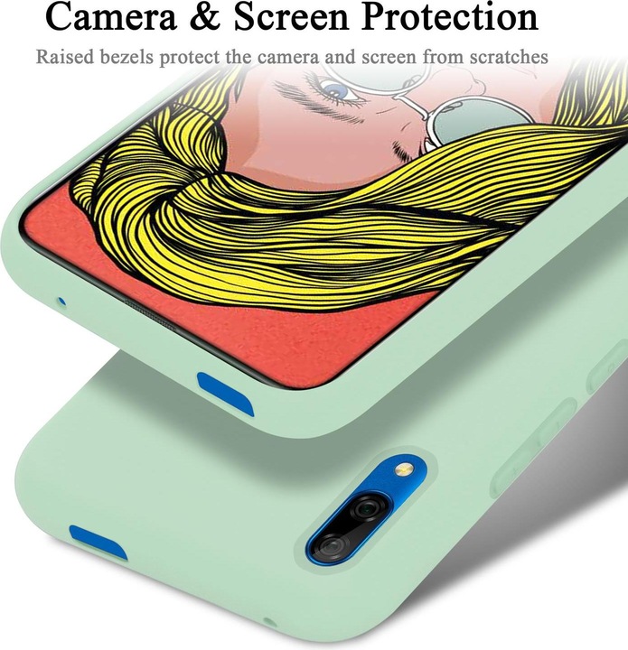 Actual product image Cadorabo TPU Liquid Silicone Case Cover (Huawei P Smart Z, Huawei Enjoy 10 Plus, Huawei Y9 Prime (2019))