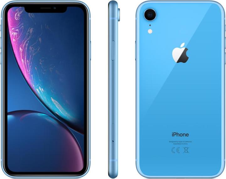Actual product image Apple iPhone XR (128 GB, Blue, 6.10", SIM + eSIM, 12 Mpx, 4G)