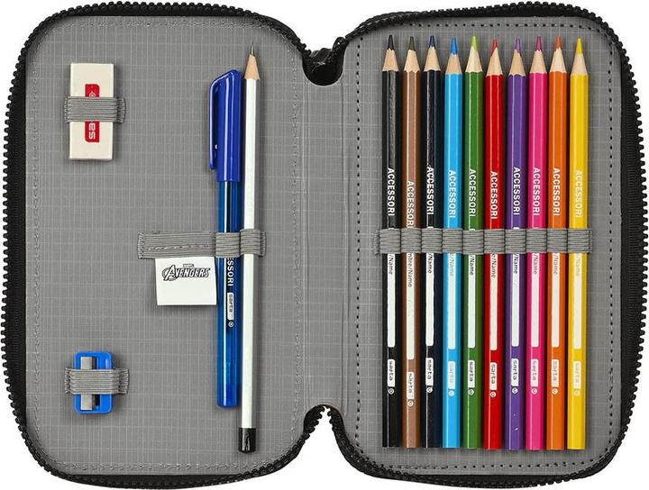 Image du produit Safta Marvel Avengers ""Forever"" - Trousse comprenant crayons, taille-crayons et gomme (28 pièces)