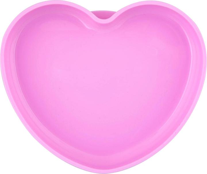Actual product image Chicco Plate silicone heart girl