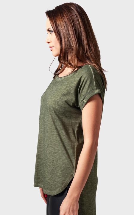 Immagine prodotto Urban Classics Tee lungo da donna a forma di schienale con tintura spray (L)
