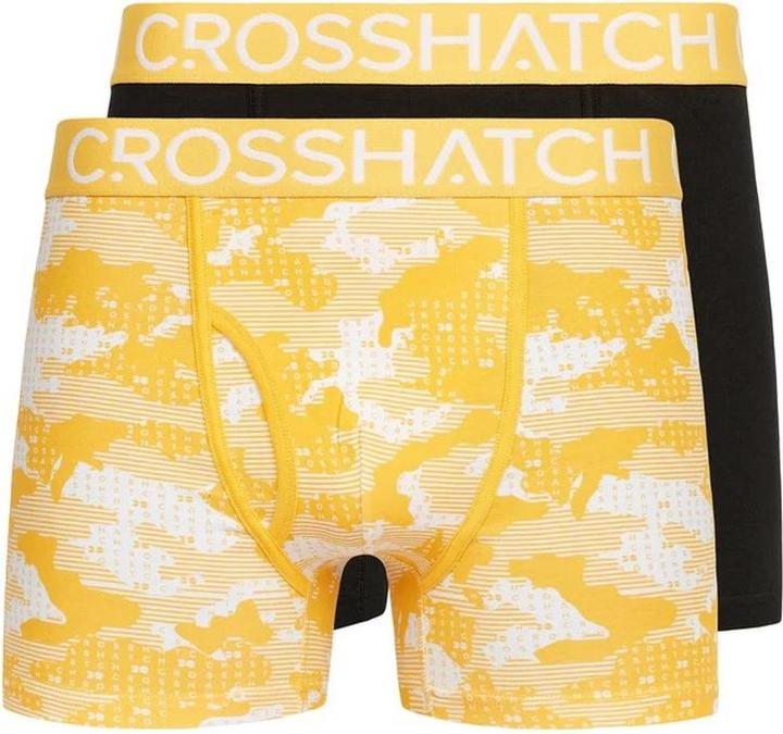 Produktbild Crosshatch Mens Kamzon Boxer Shorts (Pack of 2) (XL, 2er Pack)