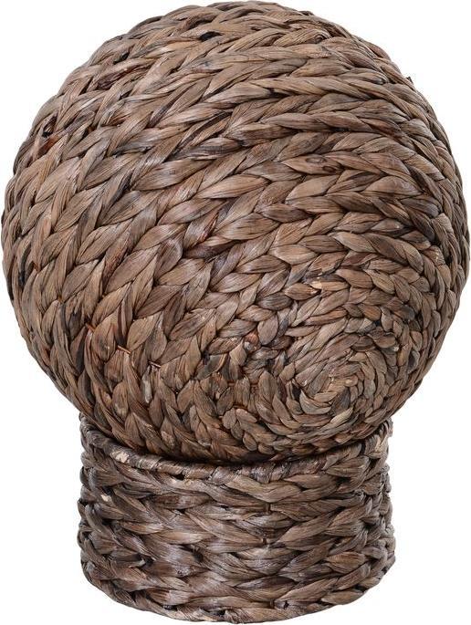 Produktbild Swisshandel24 Rattan Katzenkorb Katzenhöhle Katzenhütte Katzenbett mit Kissen Haustierbett Wasserhyazinthe Dunkelb (Katze)