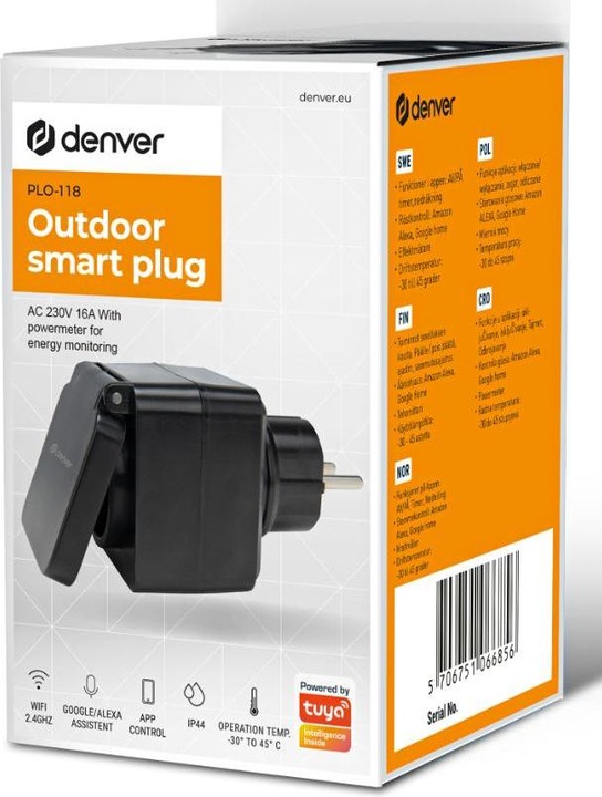 Actual product image Denver SMART POWER Outdoor Plug