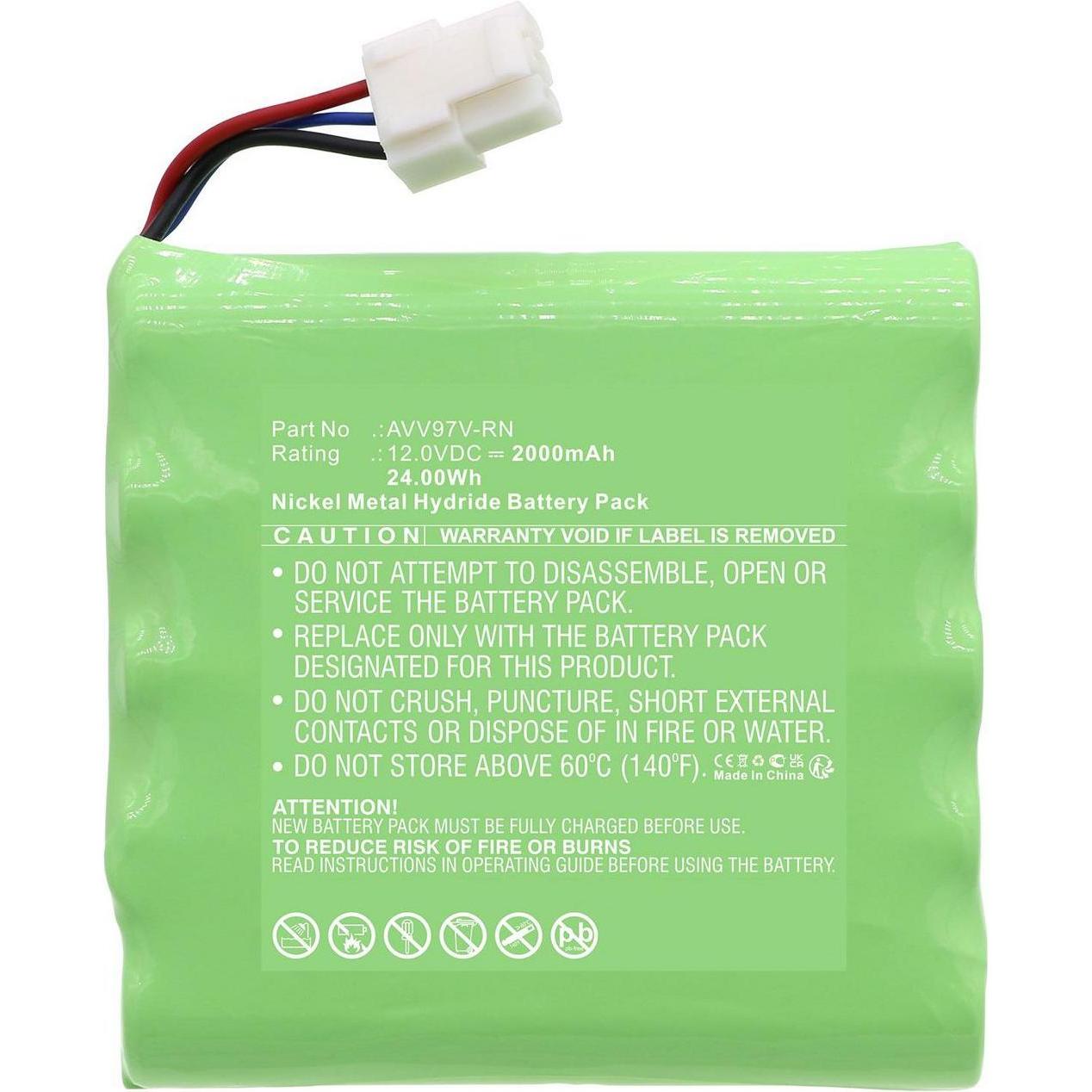 CoreParts Battery for Panasonic Vacuum, Staubsauger Roboter Zubehör, Grün