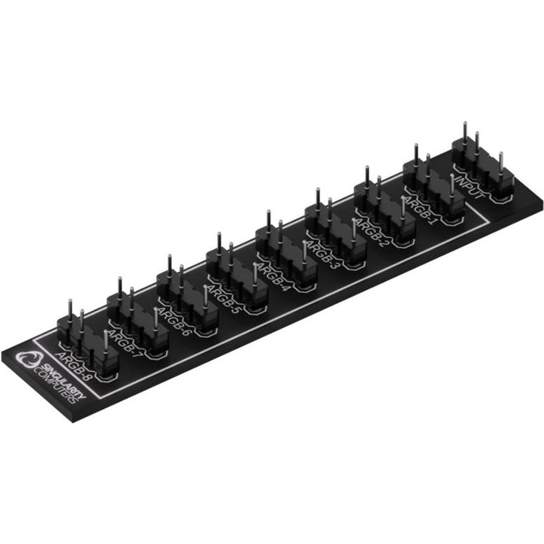 Thumbnail - Singularity Computers ARGB-Node 1x8 Hub, PC Lüfter Zubehör, Schwarz