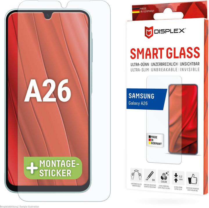 Actual product image Displex Smart Glass, Displayschutzfolie (1 Piece, Samsung Galaxy A26)