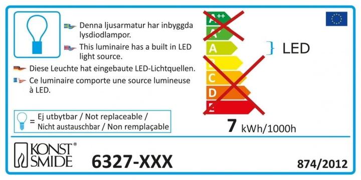 Energie-Label Konstsmide LED-Baummantel (2.40 m)
