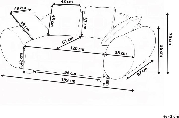 Produktbild Beliani Ringel (2-Sitzer)