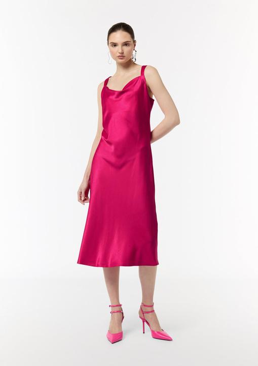 Image du produit Comma Kleid Satinkleid mit Wasserfall-Ausschnitt (46)