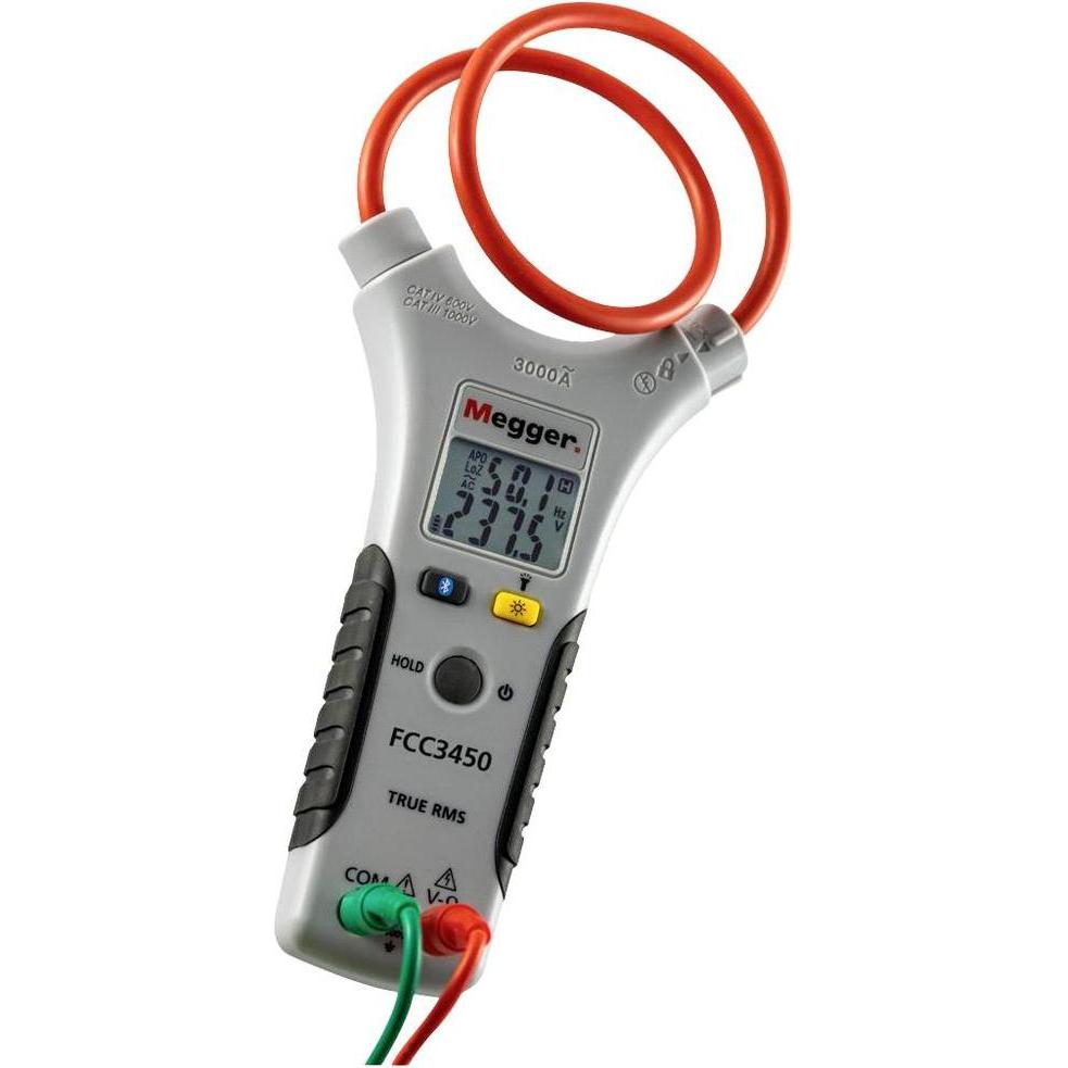 Megger, Multimetro, FCC3450 Pinza amperometrica digitale con borsa CAT III 1000 V, CAT IV 600V Display (conteggi): 10000 (CAT IV 600V, CAT III 1000V)