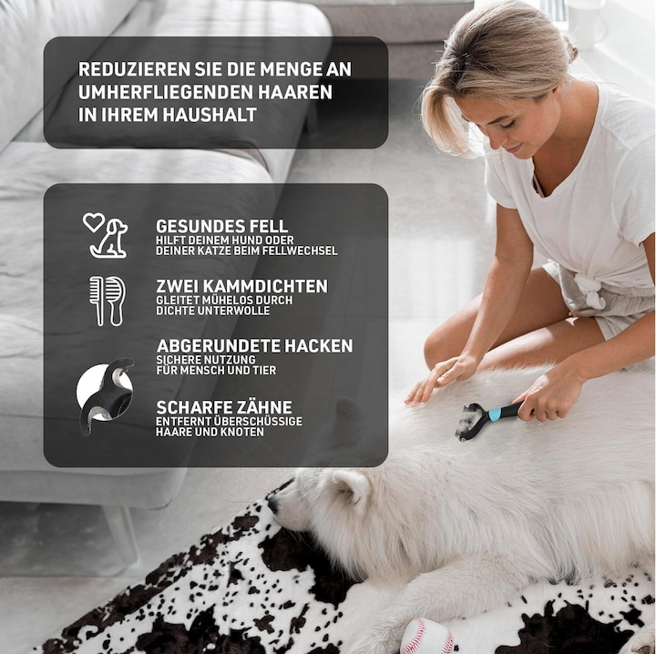 Produktbild Quick Aid Unterwollbürste (Katze, Hund, 1008 ml)