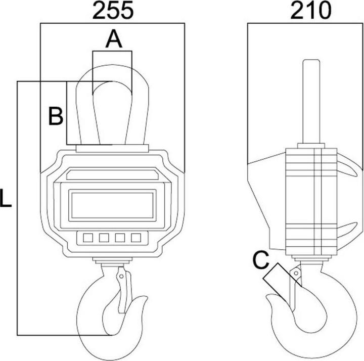 Actual product image PCE Instruments Crane scale