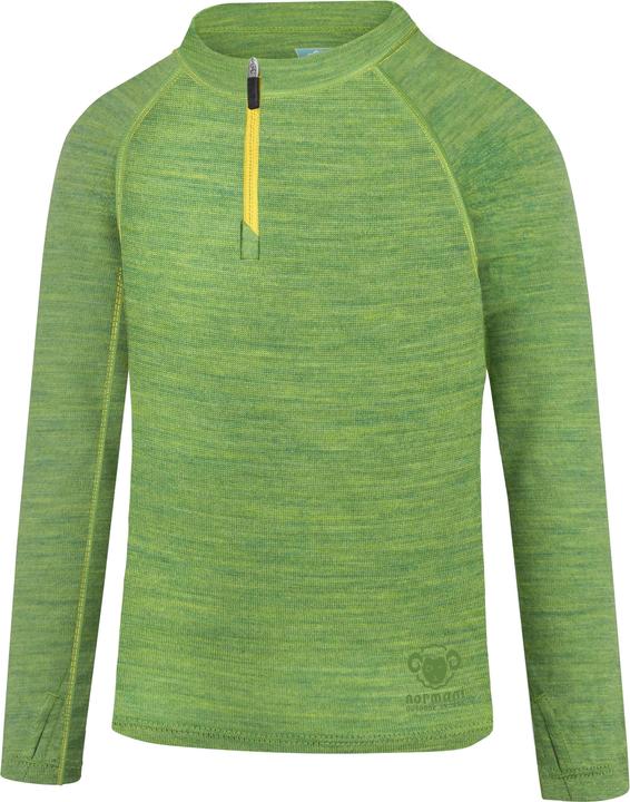 Produktbild Normani Kinder Merino Langarm mit 1/4 Zipper „Nyapari“ - 9545 (110, 116)