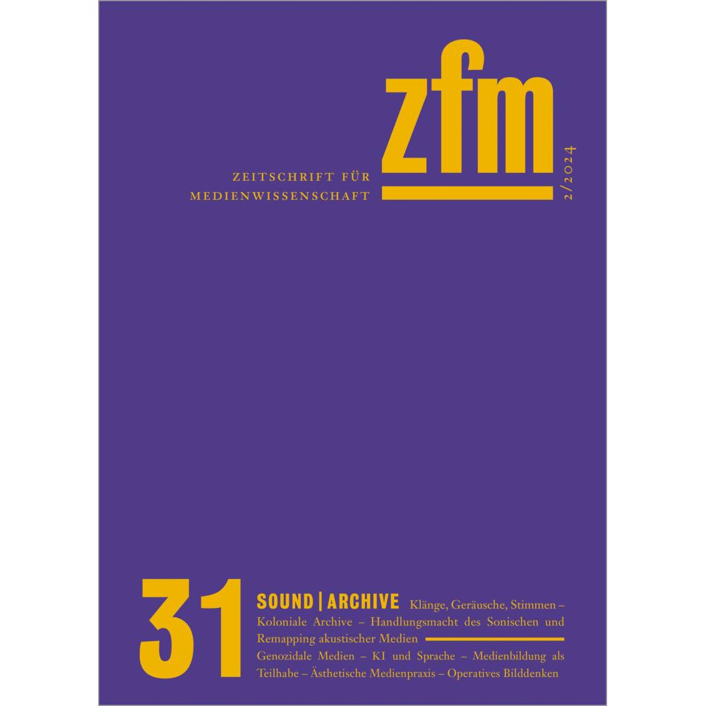 Zeitschrift für Medienwisenschaft 31, Zeitschriften Abo