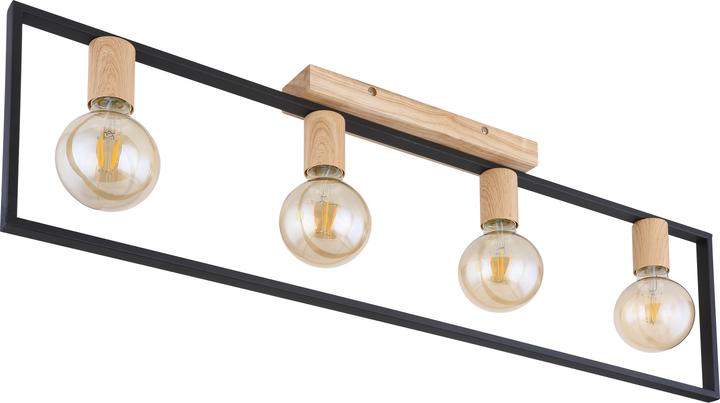 Produktbild Globo Deckenlampe Metall schwarz matt, 4xE27, 15479-4D (E27)