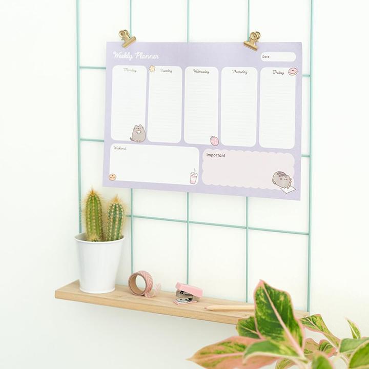 Image du produit Pusheen - Agenda hebdomadaire de la collection Moments, 54 pages A4 (29 x 21 cm)