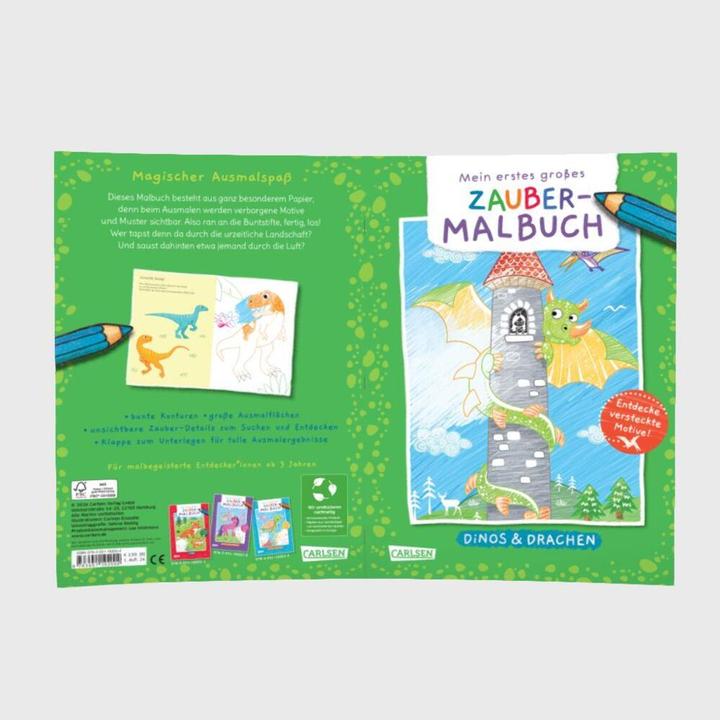 Immagine prodotto Il mio primo grande libro magico da colorare: Dinos e draghi