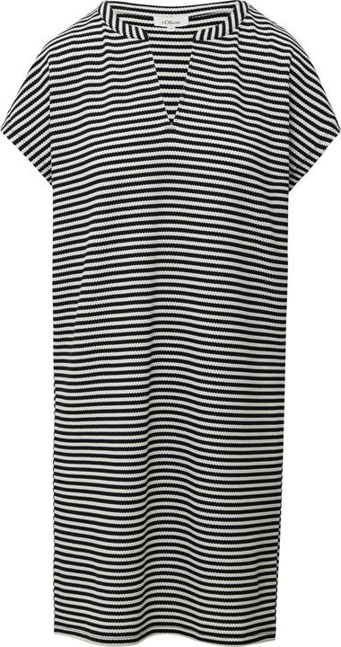 Actual product image S.Oliver Kleid Gestreiftes Kurzkleid aus Jacquard im Relaxed Fit (36)