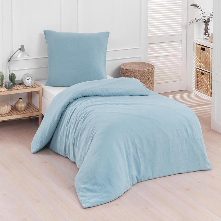 Image du produit Traumschlaf Mousseline unie (Housse de couette, 80 x 80 cm, 240 x 220 cm)