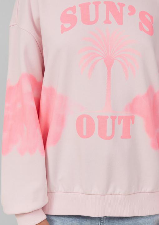 Produktbild S.Oliver Sweatshirt Oversized-Sweatshirt mit Batik-Effekt (104, 110)