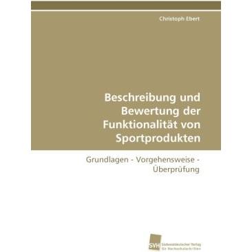 Beschreibung und Bewertung der Funktionalität von Sportprodukten, Ratgeber