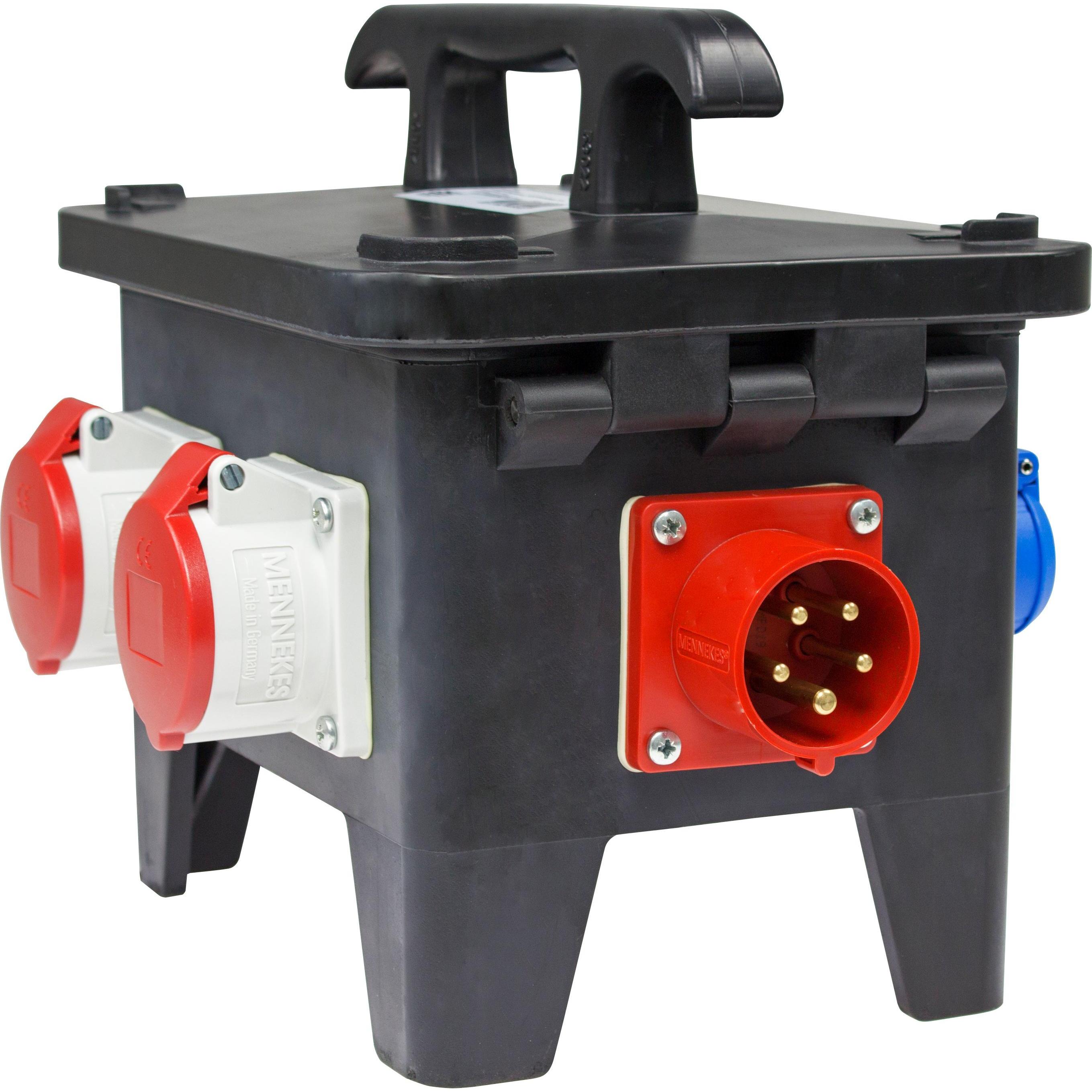 As - Schwabe, Baustromverteiler, Mobiler Baustellen-Stromverteiler (6 x, CEE 7/3, CEE)
