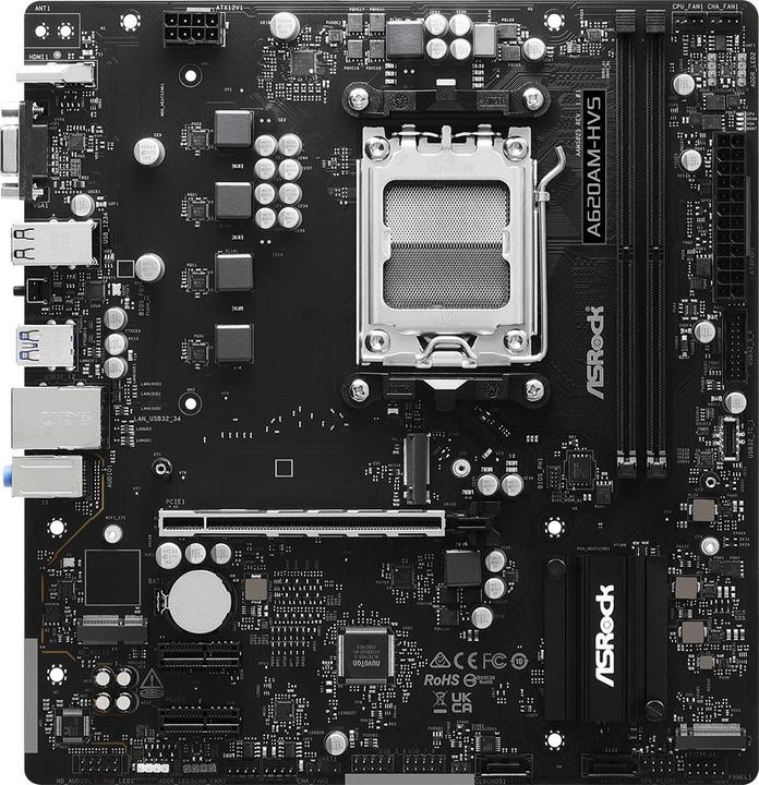 AsRock MB AMD AM5 A620AM-HVS (AM5, AMD A620, mATX)