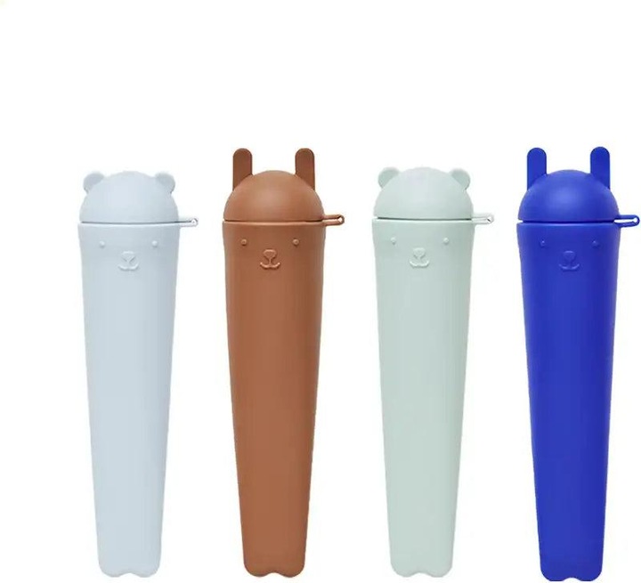 Oyoy Ice cream mould Ninka & Teddy 4 pieces, blue/brown/light green