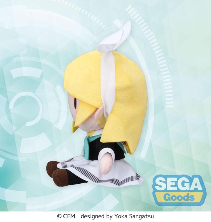 Actual product image Sega Character Vocal Series 02: Kagamine Rin/Len Fuwa Petit Mini Plush Figure Kagamine Rin Uniform Ver. (16 cm)