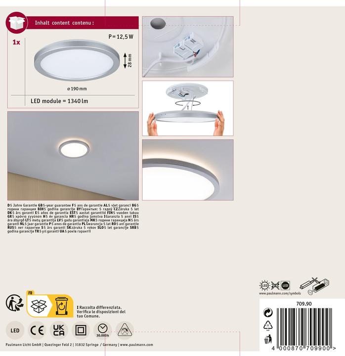 Produktbild Paulmann Atria Shine Backlight (1340 lm)