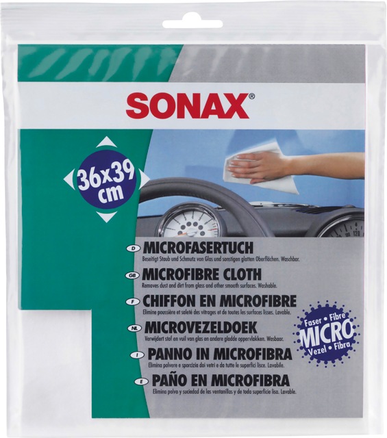 Actual product image Sonax Microfibre cloth, microfine inside, 1 piece 36x39 cm