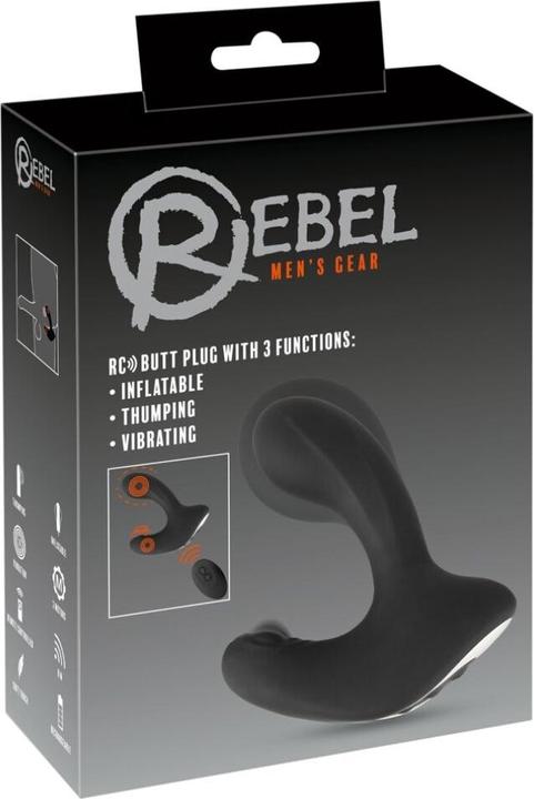 Actual product image Rebel RC Butt Plug with 3 func