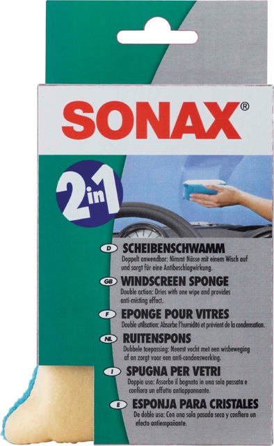 Actual product image Sonax Windscreen Sponge 2in1