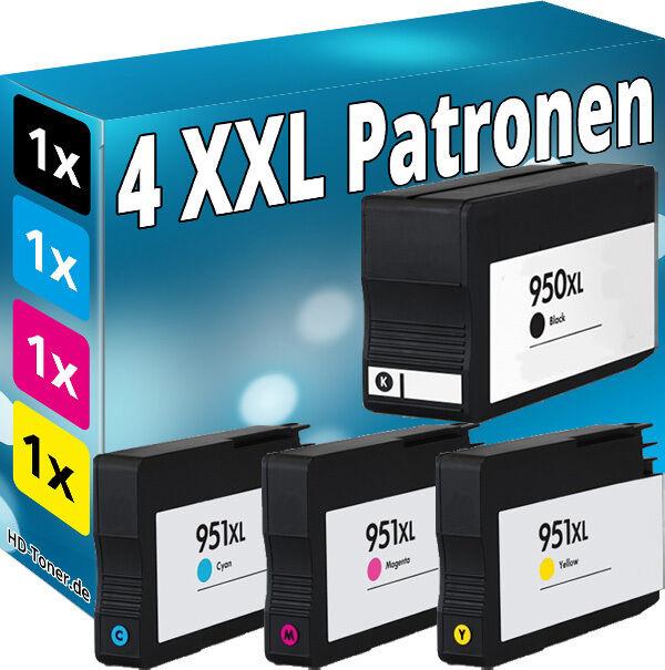 Druckfuxx 4x XL PATRONEN für HP 950XL 951XL OfficeJet 251dw 276dw 8100 8600 8610 8615 8620