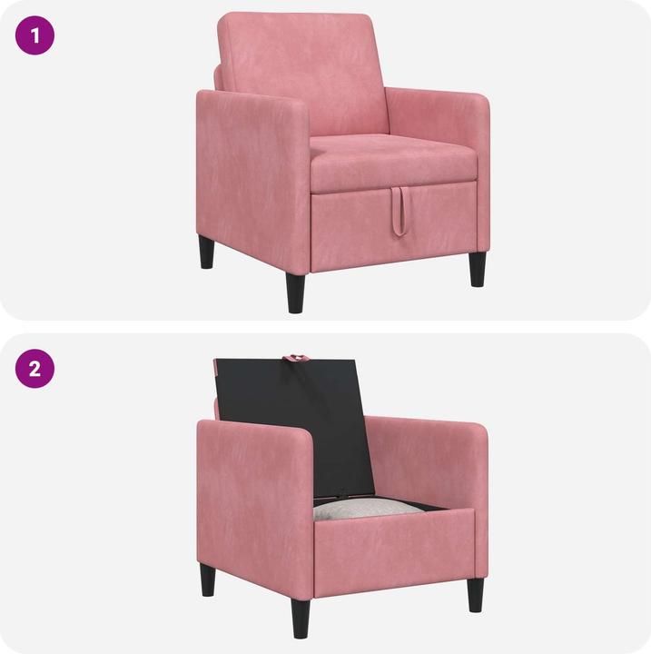 Produktbild vidaXL Sofa mit Stauraum (1-Sitzer)