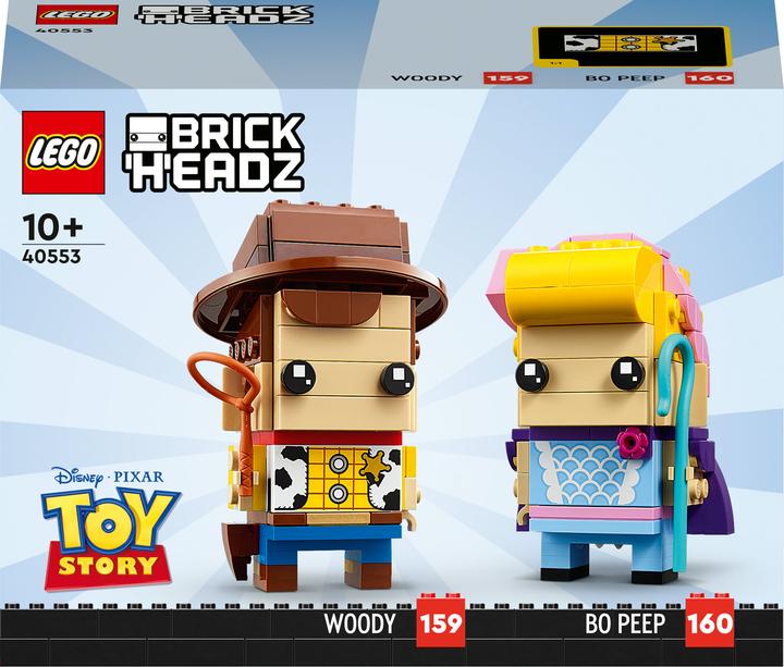 Actual product image LEGO BrickHeadz - Woody and Porcelain Girl (40553, LEGO Disney, LEGO Rare Sets)