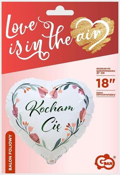 Produktbild GoDan Ich liebe dich, weisser Herz-Folienballon