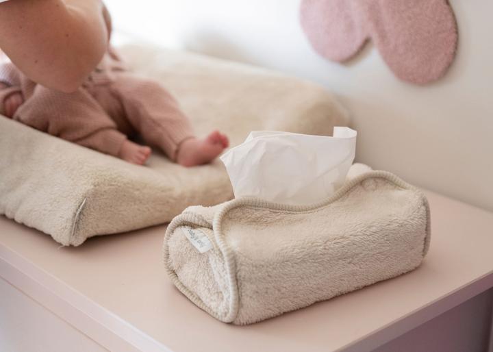 Image du produit Baby's only Pochette pour boîte de mouchoirs Cozy ancienne rose