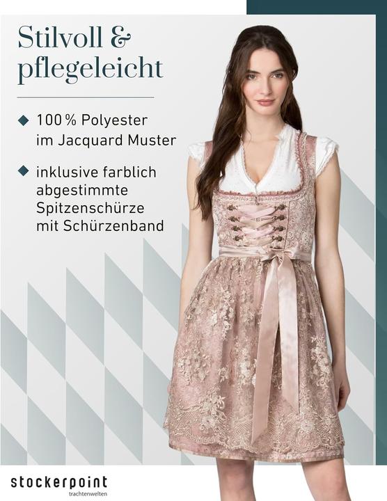 Image du produit Stockerpoint Robe Noelia avec tablier en dentelle (36)