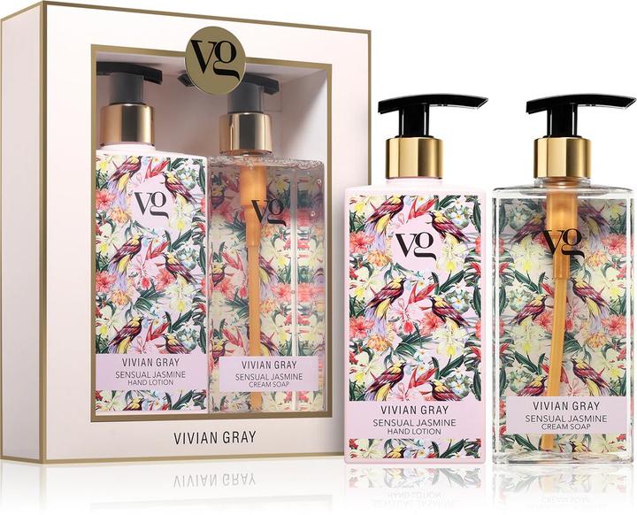 Actual product image Vivian Gray Cosmetic set Sensual Jasmine (Cream Soap & Hand Lotion) (Manicure set)
