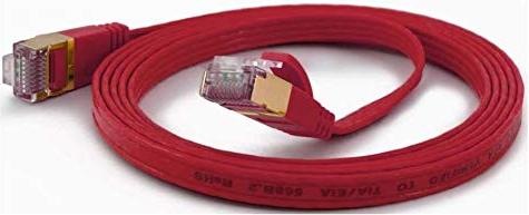 Actual product image Wantec Flat CAT6A FTP patch cable (F/UTP, CAT6a, 0.50 m)